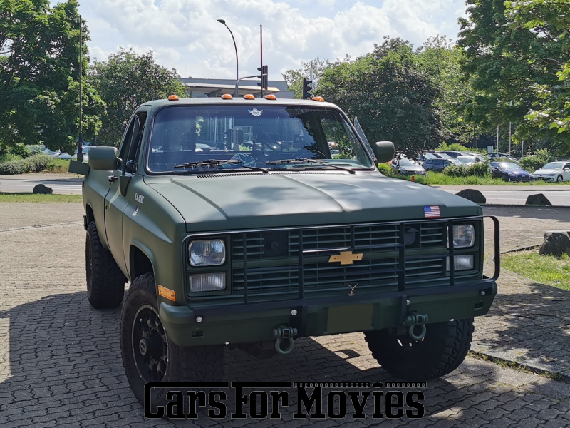 CarsForMovies | Chevrolet  M1008 CUCV Ex-Army (K30) 1985 USA Grün Braun Militärfahrzeug Pick-up Saarland 3787 Oldtimer US Army Armee Pritsche